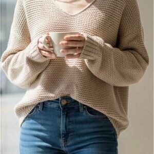 Cozy Cream Knit Sweater